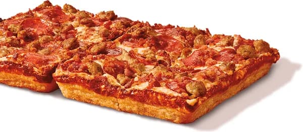 Detroit-Style Deep Dish Specialty Pizza, 3 Meat Treat (whole pizza)