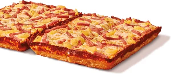 Detroit-Style Deep Dish Specialty Pizza, Hula Hawaiian (whole pizza)