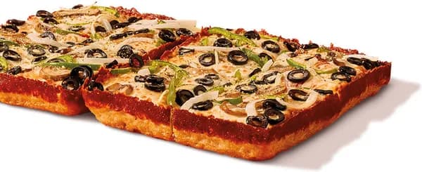 Detroit-Style Deep Dish Specialty Pizza, Veggie (whole pizza)
