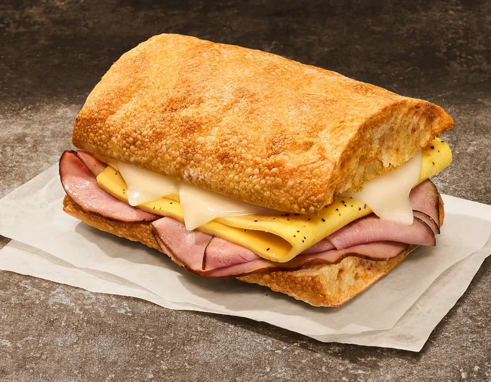 Ham, Egg & Cheese on Ciabatta