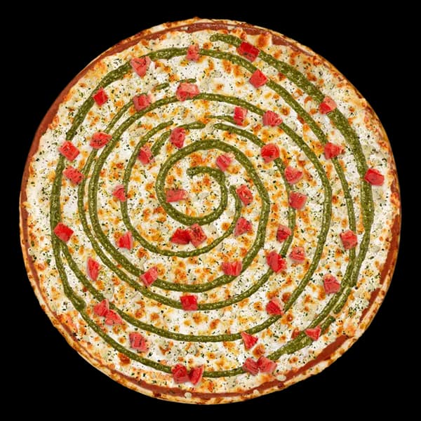 Pesto Margherita - Medium Original Pan Slice (1/8 pizza)