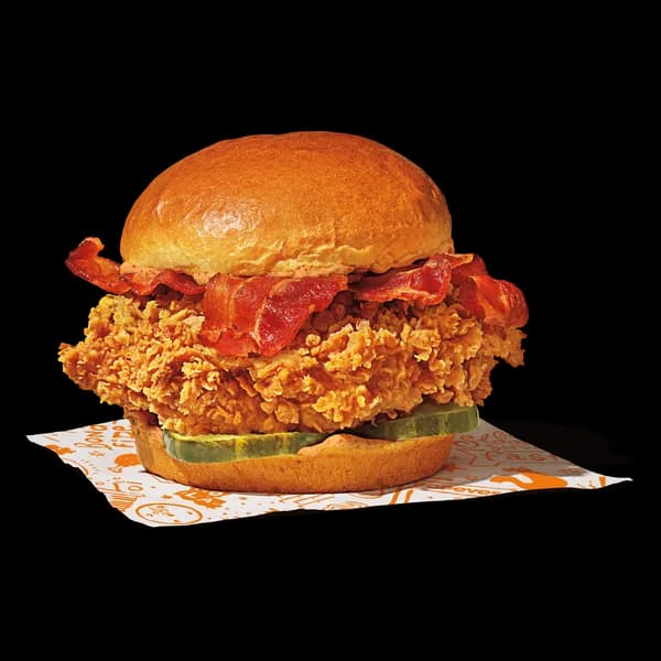 Spicy Chicken Sandwich with Bacon