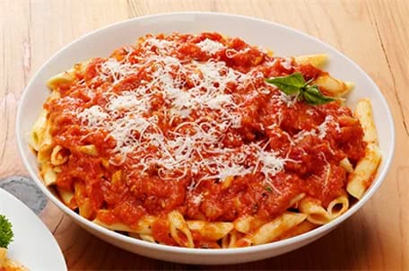Mostaccioli Large, with Marinara Sauce