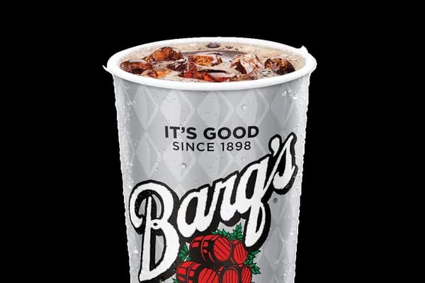 Barq's Root Beer, 22 oz (with Ice)