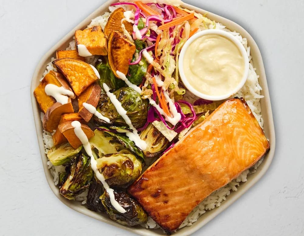 Maple Glazed Salmon Plate