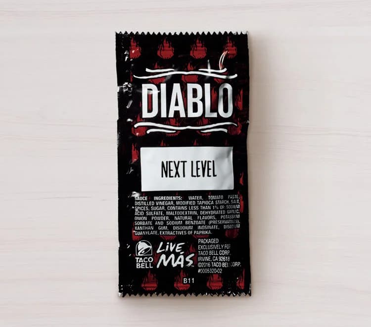 Diablo Sauce Packet