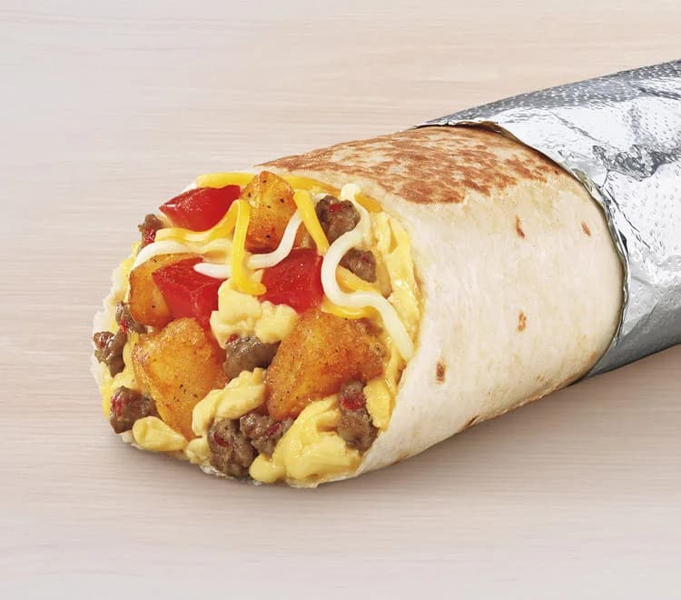 Grande Toasted Breakfast Burrito Sausage