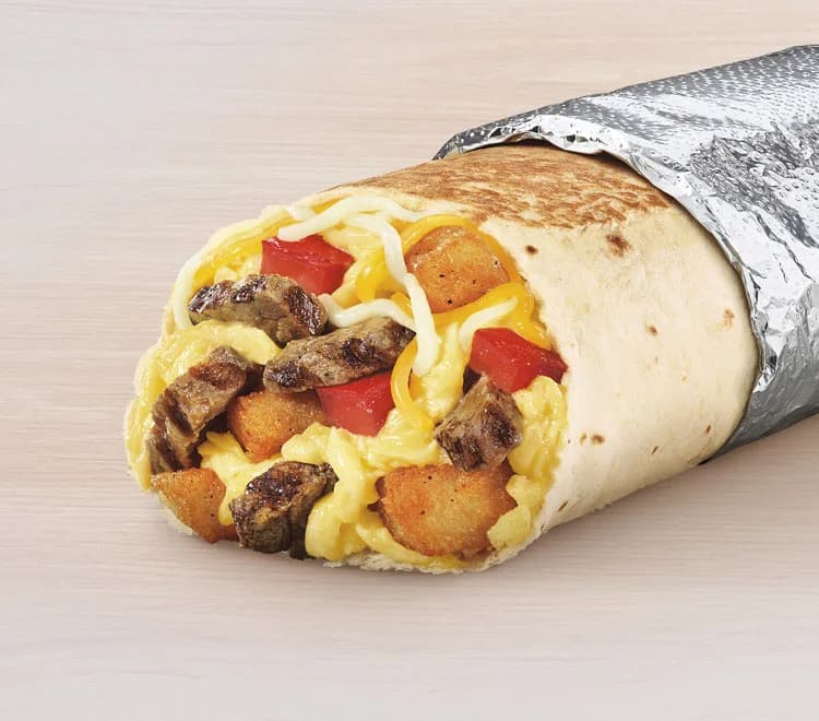 Grande Toasted Breakfast Burrito Steak