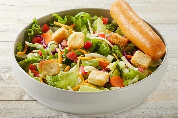 Side, House Salad without Dressing with Breadstick