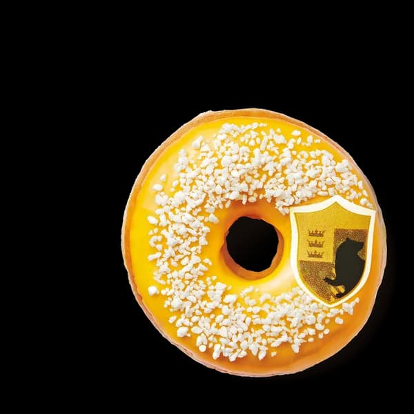 Hufflepuff Lemon Meringue Donut